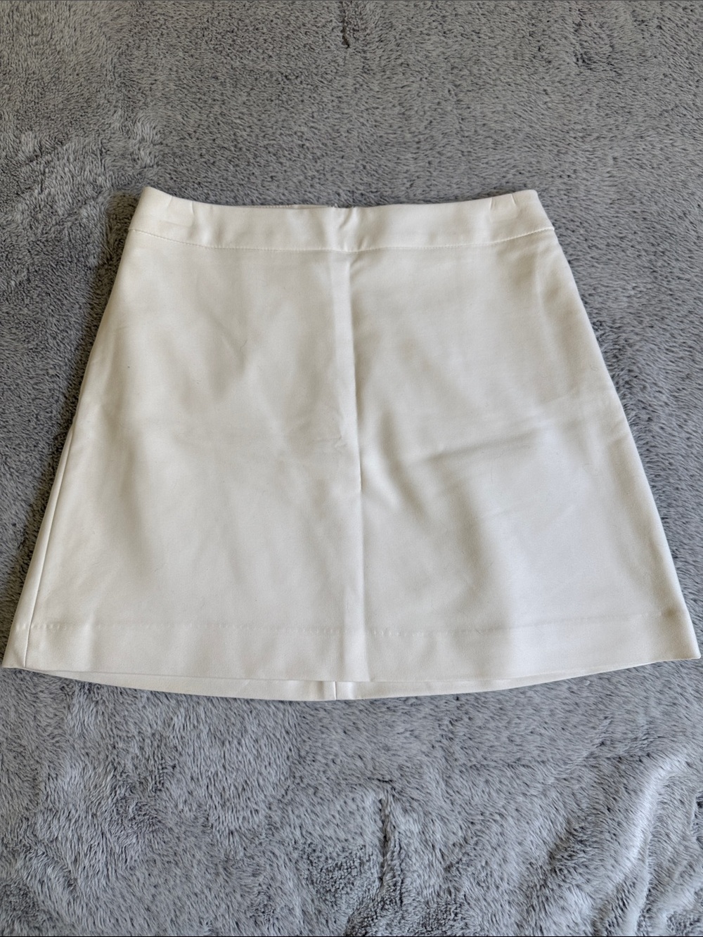 Express Cream A-Line Mini Skirt
